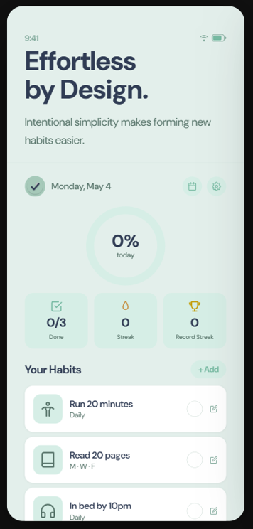 Toothbrush daily habit list